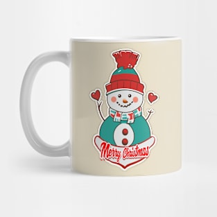 Snowman Hearts Mug